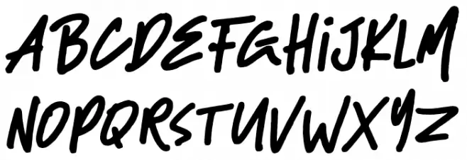 BlackBassDemo Font Litere mici