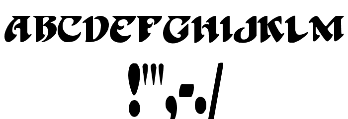 BlackBeard Font OTHER CHARS