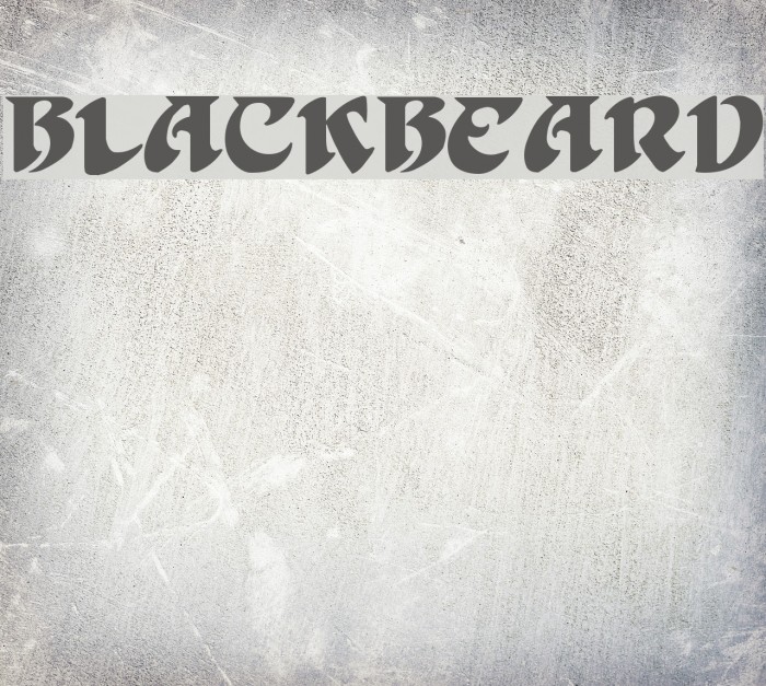 BlackBeard Font examples