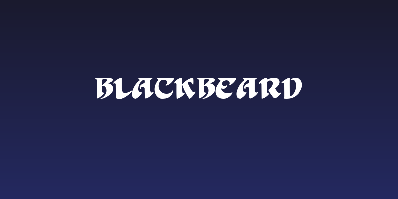 BlackBeard Social Header