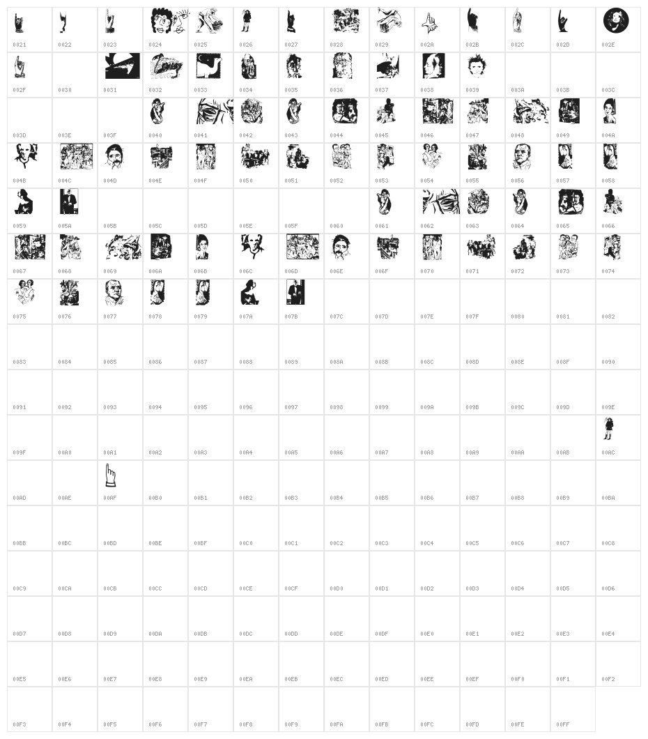 BlackBeckMan Character Map