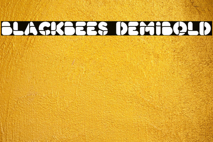 BlackBees DemiBold Example 2