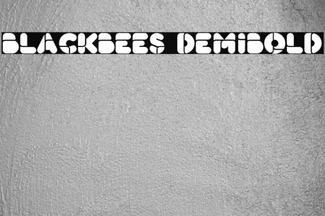 BlackBees DemiBold Font examples