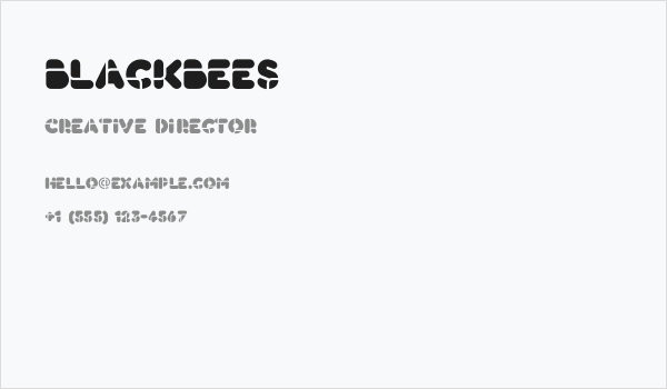 BlackBees Business Card
