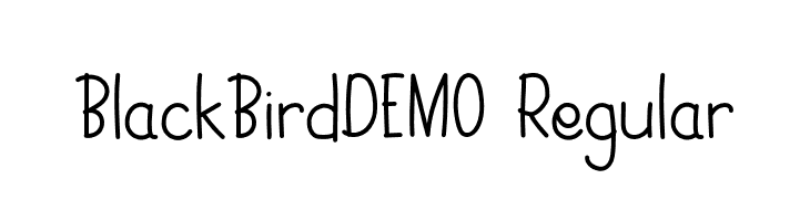 BlackBirdDEMO-Regular  لخطوط تنزيل