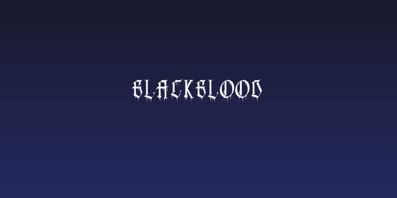 BlackBlood Social Header