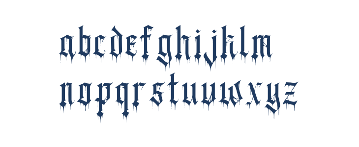 BlackBlood Lowercase