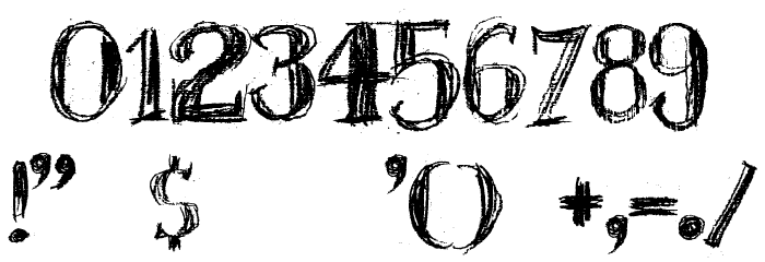 BlackBoard Font OTHER CHARS