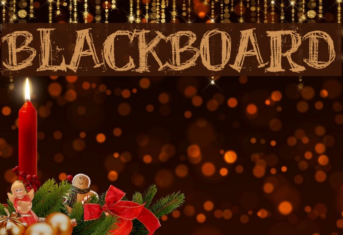 BlackBoard Font examples