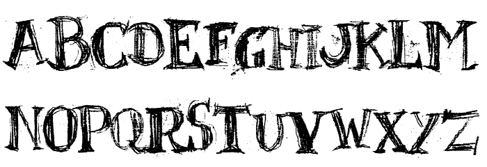 BlackBoard Font LOWERCASE
