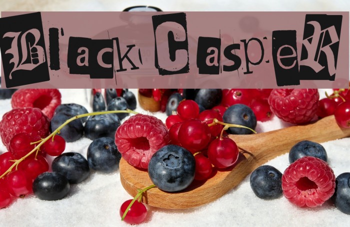 BlackCasper Fonte examples