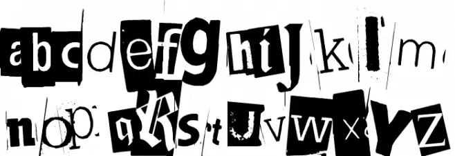 BlackCasper Schriftart Kleinbuchstaben