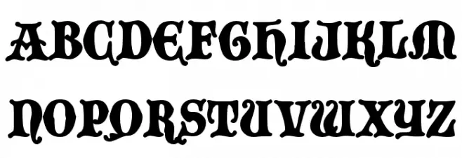 BlackCastleMF Font UPPERCASE