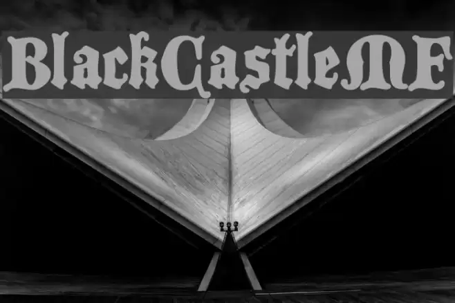 BlackCastleMF Font examples