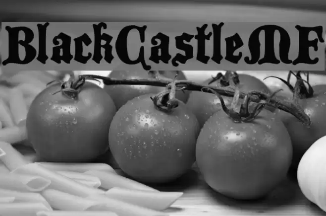 BlackCastleMF Font examples