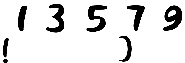 BlackCatty Font OTHER CHARS