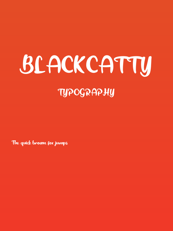 BlackCatty Poster