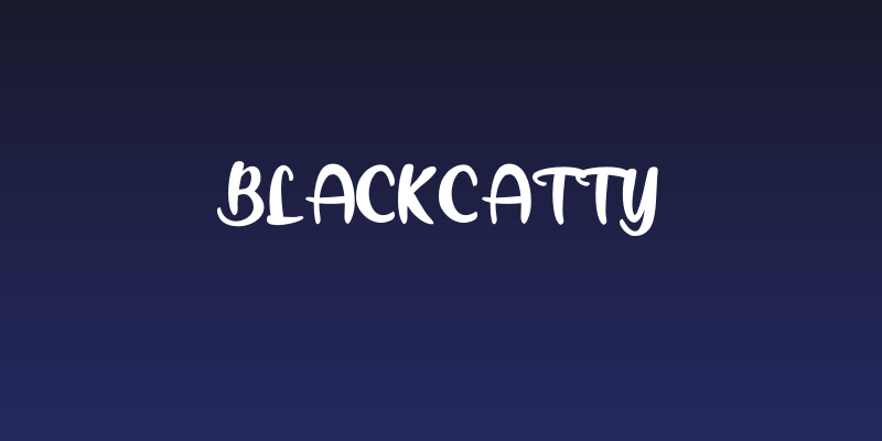 BlackCatty Social Header