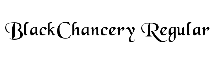 BlackChancery Regular Font