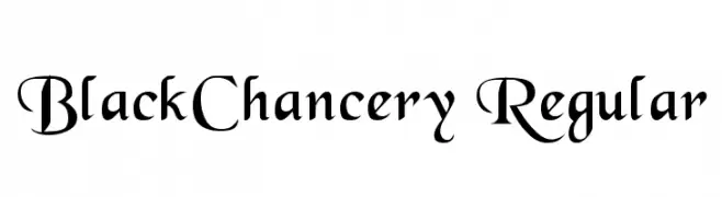 BlackChancery Regular  Frei Schriftart Herunterladen