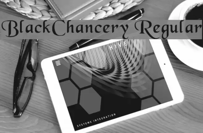 BlackChancery Regular Font examples