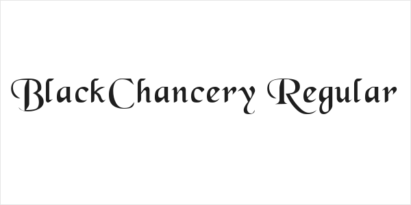 BlackChancery Regular Logo
