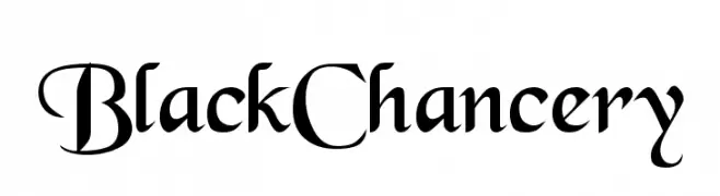 BlackChancery  Frei Schriftart Herunterladen