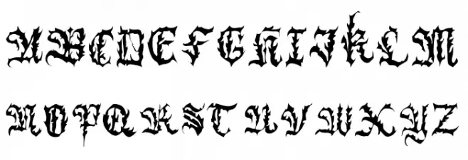 BlackChrone Font Litere mari