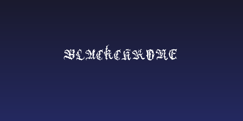 BlackChrone Social Header