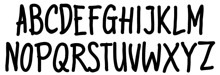 BlackCleng Font LOWERCASE