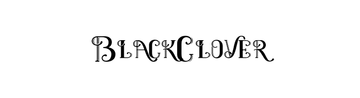 BlackClover  les polices de caractères gratuit tlcharger