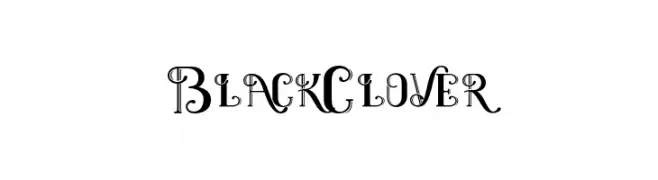 BlackClover  Скачать бесплатные шрифты