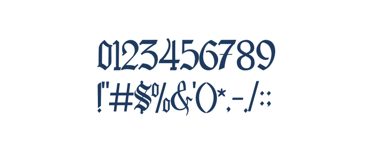 BlackCloverFont Other Characters