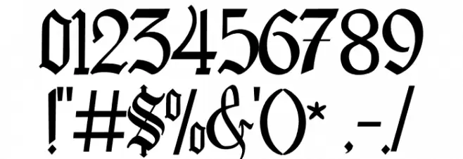 BlackCloverFont Font OTHER CHARS