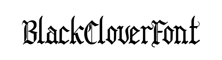 BlackCloverFont  Descarca Fonturi Gratis