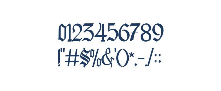 BlackCloverFont Other Characters