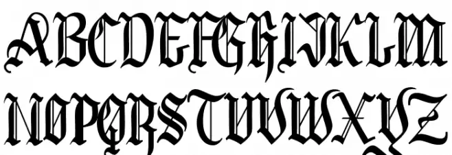 BlackCloverFont Шрифта ВЕРХНИЙ