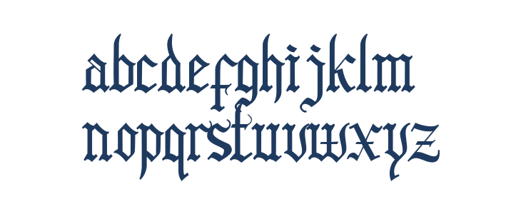 BlackCloverFont Lowercase