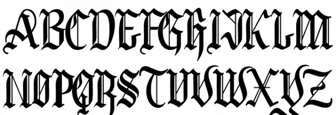 BlackCloverFont Fonte MAIÚSCULAS