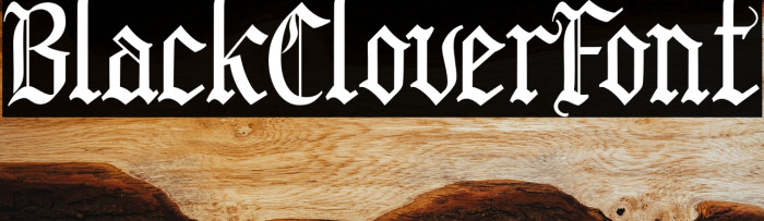 BlackCloverFont Example 1