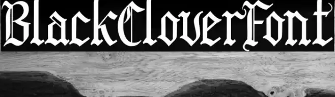 BlackCloverFont Font examples