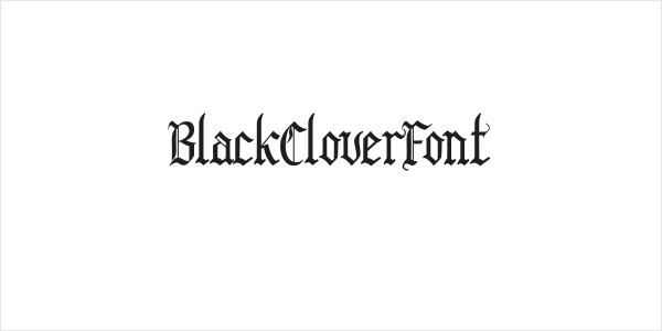 BlackCloverFont Logo