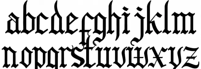 BlackCloverFont Fuentes MINÚSCULAS