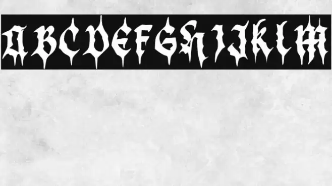 BlackDemon Font examples