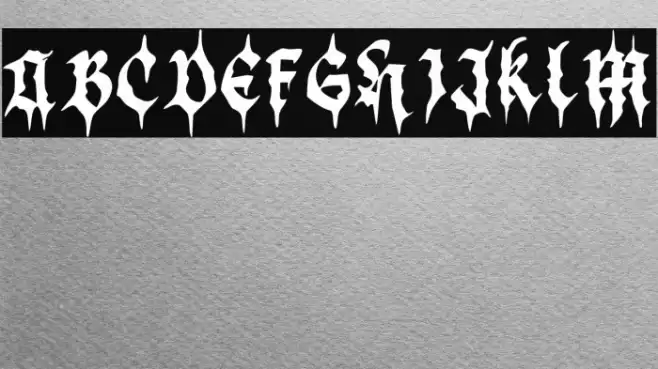 BlackDemon Font examples