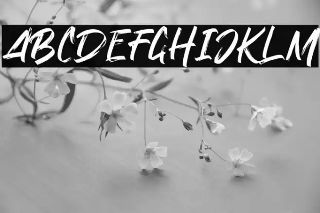 BlackDirty Font examples