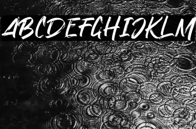 BlackDirty Font examples