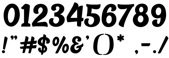 BlackFat Font OTHER CHARS