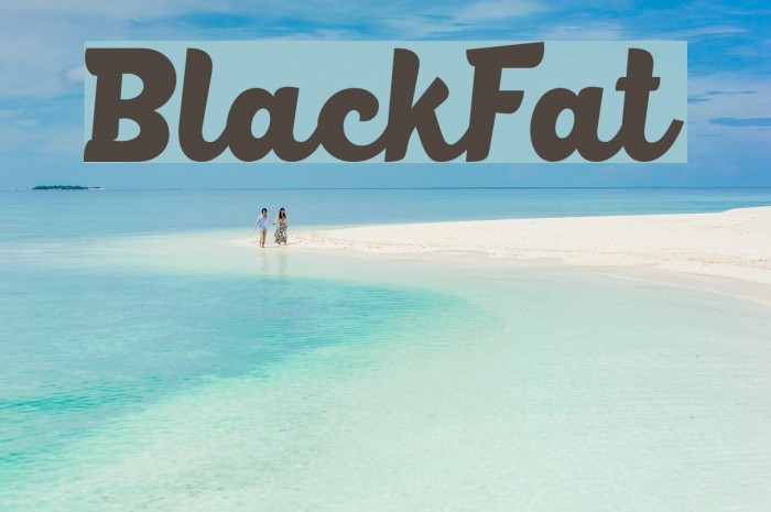 BlackFat Font examples