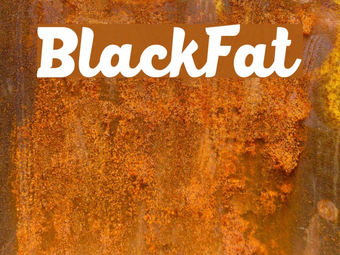 BlackFat Font examples